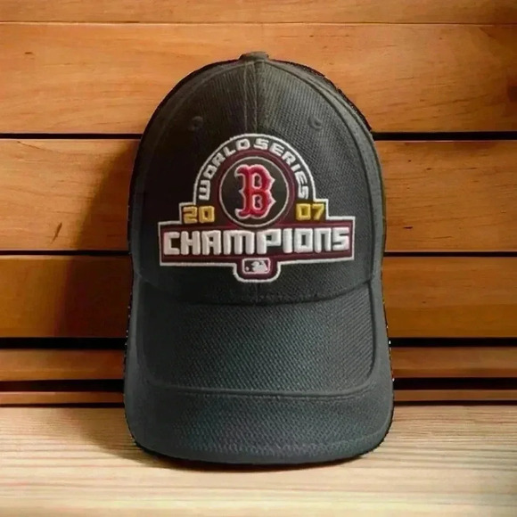 Boston Red Sox New Era 2007 World Series Mens Baseball Hat Cap Onesize Flex Fit - Picture 1 of 3
